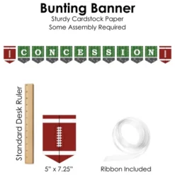 Big Dot Of Happiness End Zone - Football - DIY Baby Shower Or Birthday Party Concession Signs - Snack Bar Decorations Kit - 50 Pieces -Aurora Party Sales GUEST 30de1ddc 393d 4321 9db0 22d684b624dd