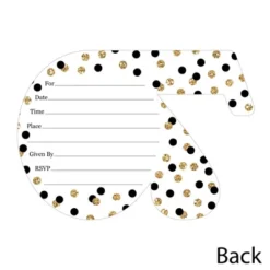 Big Dot Of Happiness Adult 70th Birthday - Gold - Shaped Fill-In Invitations - Birthday Party Invitation Cards With Envelopes - Set Of 12 -Aurora Party Sales GUEST 30e92fd3 155f 441c 96e4 2272c00b58ba