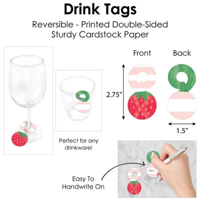 Big Dot Of Happiness Berry Sweet Strawberry Fruit Themed Birthday Party & Baby Shower Paper Charger & Table Decorations Chargerific Kit Setting For 8 4 Big Dot Of Happiness Berry Sweet Strawberry Fruit Themed Birthday Party & Baby Shower Paper Charger & Table Decorations Chargerific Kit Setting For 8 - Image 4