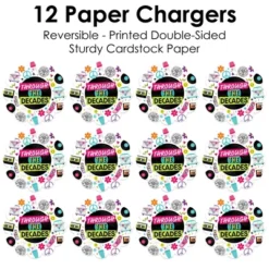 Big Dot Of Happiness Through The Decades - 50s, 60s, 70s, 80s, And 90s Party Round Table Decorations - Paper Chargers - Place Setting For 12 9 Big Dot Of Happiness Through The Decades - 50s, 60s, 70s, 80s, And 90s Party Round Table Decorations - Paper Chargers - Place Setting For 12 -Aurora Party Sales GUEST 3190acc8 9040 4c3b ad61 2c828a9da7f0