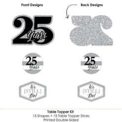Big Dot Of Happiness We Still Do - 25th Wedding Anniversary - Anniversary Party Centerpiece Sticks - Table Toppers - Set Of 15 9 Big Dot Of Happiness We Still Do - 25th Wedding Anniversary - Anniversary Party Centerpiece Sticks - Table Toppers - Set Of 15 -Aurora Party Sales GUEST 319334ac b950 46e9 8ec2 619fca845e6c