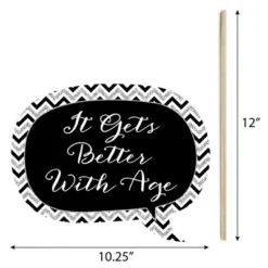Big Dot Of Happiness Wedding Anniversary - Photo Booth Props Kit - 20 Count -Aurora Party Sales GUEST 319b8801 de43 4ef2 ab9d d4abd91c040d