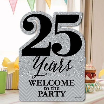 Big Dot Of Happiness We Still Do - 25th Wedding Anniversary - Party Decorations - Anniversary Party Welcome Yard Sign 4 Big Dot Of Happiness We Still Do - 25th Wedding Anniversary - Party Decorations - Anniversary Party Welcome Yard Sign - Image 4
