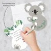 Big Dot Of Happiness Koala Cutie - Shaped Thank You Cards - Bear Birthday Party And Baby Shower Thank You Note Cards With Envelopes - Set Of 12