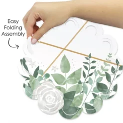 Big Dot Of Happiness Boho Botanical - Greenery Party Round Table Decorations - Paper Chargers - Place Setting For 12 -Aurora Party Sales GUEST 323bccdd 33a7 4626 9992 a163d9b02ca9