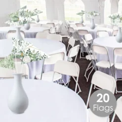 Big Dot Of Happiness Boho Botanical - Triangle Greenery Party Photo Props - Pennant Flag Centerpieces - Set Of 20