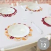 Big Dot Of Happiness Friends Thanksgiving Feast - Friendsgiving Round Table Decorations - Paper Chargers - Place Setting For 12