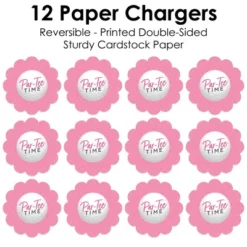 Big Dot Of Happiness Golf Girl - Pink Birthday Party Or Baby Shower Round Table Decorations - Paper Chargers - Place Setting For 12 -Aurora Party Sales GUEST 33ed08e1 840c 407a 99eb d364cac9a043