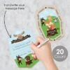Big Dot Of Happiness Woodland Creatures - Wish Card Baby Shower Activities - Shaped Advice Cards Game - Set Of 20