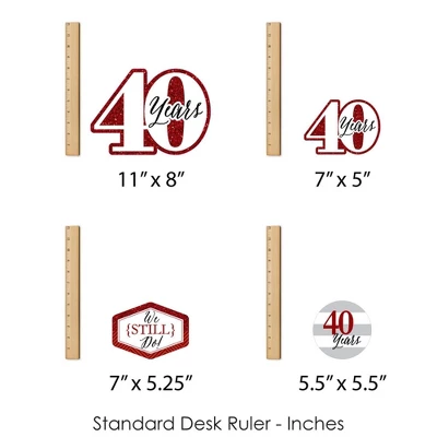 Big Dot Of Happiness We Still Do - 40th Wedding Anniversary - Anniversary Party Centerpiece Sticks - Showstopper Table Toppers - 35 Pieces 6 Big Dot Of Happiness We Still Do - 40th Wedding Anniversary - Anniversary Party Centerpiece Sticks - Showstopper Table Toppers - 35 Pieces - Image 6