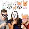 Big Dot Of Happiness Whole Llama Fun Glasses & Masks - Paper Card Stock Llama Fiesta Baby Shower Or Birthday Party Photo Booth Props Kit - 10 Count
