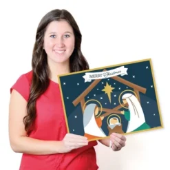 Big Dot Of Happiness Holy Nativity - Paper Manger Scene Religious Christmas Coloring Sheets - Activity Placemats - Set Of 16 -Aurora Party Sales GUEST 3518332a 3b6c 4e5c 9adb bbdb7bf57db4