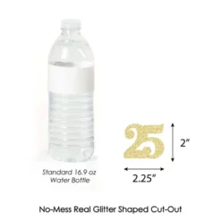 Big Dot Of Happiness Gold Glitter 25 Party Straws - No-Mess Real Gold Glitter Cut-Out Numbers & Decorative 25th Birthday Party Paper Straws - 24 Ct -Aurora Party Sales GUEST 35388ab1 8175 4f3b 8c09 69aa885f8f25