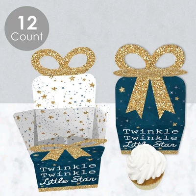 Big Dot Of Happiness Twinkle Twinkle Little Star - Square Favor Gift Boxes - Baby Shower Or Birthday Party Bow Boxes - Set Of 12 2 Big Dot Of Happiness Twinkle Twinkle Little Star - Square Favor Gift Boxes - Baby Shower Or Birthday Party Bow Boxes - Set Of 12 - Image 2
