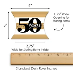 Big Dot Of Happiness We Still Do - 50th Wedding Anniversary - Favor Gift Boxes - Anniversary Party Petite Pillow Boxes - Set Of 20 -Aurora Party Sales GUEST 35d787dc c630 4b08 813c 771ea10b2d44