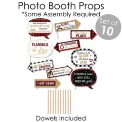 Big Dot Of Happiness Flannel Fling Before The Ring - Banner & Photo Booth Decorations Buffalo Plaid Bachelorette Party Supplies Kit Doterrific Bundle -Aurora Party Sales GUEST 36635c6d 15f9 4736 ba45 661590daba55