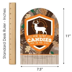 Big Dot Of Happiness Gone Hunting - How Many Candies Deer Hunting Camo Baby Shower Or Birthday Party Game - 1 Stand And 40 Cards - Candy Guessing Game -Aurora Party Sales GUEST 369ab9ea 72e0 4600 a5dd 171b7b36f76a