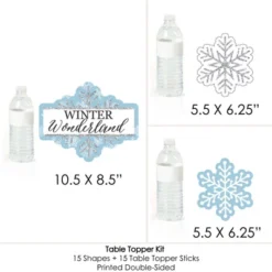 Big Dot Of Happiness Winter Wonderland - Snowflake Holiday Party And Winter Wedding Party Centerpiece Sticks - Table Toppers - Set Of 15 -Aurora Party Sales GUEST 36c371ea 46d1 42ca 9644 3a56b34335e4