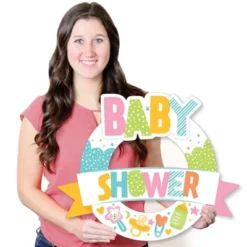 Big Dot Of Happiness Colorful Baby Shower - Outdoor Gender Neutral Party Decor - Front Door Wreath -Aurora Party Sales GUEST 36e0f807 6150 48b1 9d09 ffe24fab7875