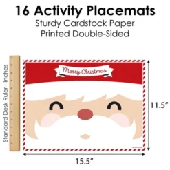 Big Dot Of Happiness Jolly Santa Claus - Paper Christmas Party Coloring Sheets - Activity Placemats - Set Of 16 -Aurora Party Sales GUEST 37013bde 501a 40de 890b 7fc8fe37ba73