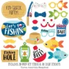 Big Dot Of Happiness Let's Go Fishing - Fish Themed Birthday Party Or Baby Shower Photo Booth Props Kit - 20 Count