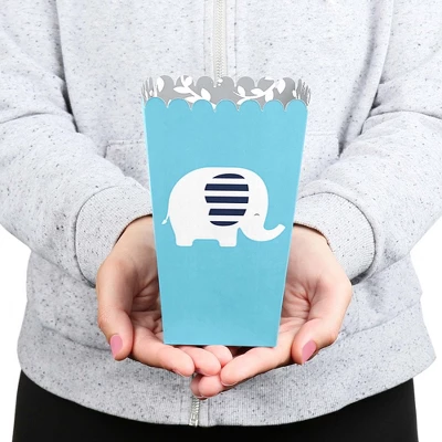 Big Dot Of Happiness Blue Elephant - Boy Baby Shower Or Birthday Party Favor Popcorn Treat Boxes - Set Of 12 3 Big Dot Of Happiness Blue Elephant - Boy Baby Shower Or Birthday Party Favor Popcorn Treat Boxes - Set Of 12 - Image 3