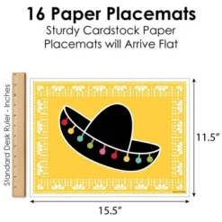 Big Dot Of Happiness Let's Fiesta - Party Table Decorations - Fiesta Placemats - Set Of 16 6 Big Dot Of Happiness Let's Fiesta - Party Table Decorations - Fiesta Placemats - Set Of 16 -Aurora Party Sales GUEST 37ff1cab 657a 4b59 ac76 be9857c58562