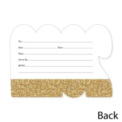 Big Dot Of Happiness Gold 2023 Graduation Party Invitations - Shaped Fill-In Invite Cards With Envelopes - Set Of 12 -Aurora Party Sales GUEST 38722ea3 8364 4fd3 a5a5 ca086e11a647