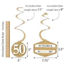 Big Dot Of Happiness We Still Do - 50th Wedding Anniversary - Anniversary Party Hanging Decor - Party Decoration Swirls - Set Of 40 10 Big Dot Of Happiness We Still Do - 50th Wedding Anniversary - Anniversary Party Hanging Decor - Party Decoration Swirls - Set Of 40 -Aurora Party Sales GUEST 38b3ee23 9a7c 4cf6 bc6b 0bd926a2f45e