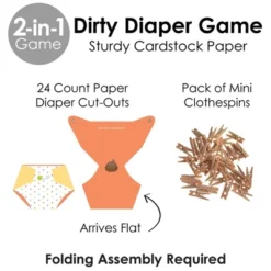 Big Dot Of Happiness Baby Neutral - Baby Shower Conversation Starter - 2-in-1 Dirty Diaper Game - Set Of 24 8 Big Dot Of Happiness Baby Neutral - Baby Shower Conversation Starter - 2-in-1 Dirty Diaper Game - Set Of 24 -Aurora Party Sales GUEST 38b97dcb e63c 4fa5 8758 86252e45723d