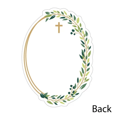 Big Dot Of Happiness Elegant Cross - Shaped Thank You Cards - Religious Party Thank You Note Cards With Envelopes - Set Of 12 3 Big Dot Of Happiness Elegant Cross - Shaped Thank You Cards - Religious Party Thank You Note Cards With Envelopes - Set Of 12 - Image 3