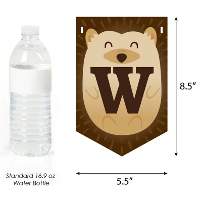 Big Dot Of Happiness Forest Hedgehogs - Woodland Baby Shower Bunting Banner - Party Decorations - Welcome Baby 2 Big Dot Of Happiness Forest Hedgehogs - Woodland Baby Shower Bunting Banner - Party Decorations - Welcome Baby - Image 2