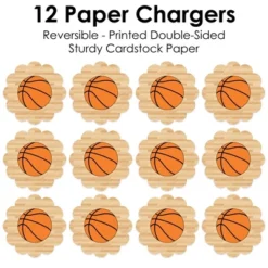 Big Dot Of Happiness Nothin’ But Net - Basketball - Baby Shower Or Birthday Party Round Table Decorations - Paper Chargers - Place Setting For 12 -Aurora Party Sales GUEST 395aeadf 55fe 4ded a7e2 c3bee21fab5e