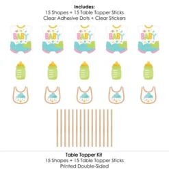 Big Dot Of Happiness Colorful Baby Shower - Gender Neutral Party Centerpiece Sticks - Table Toppers - Set Of 15 -Aurora Party Sales GUEST 39a2e934 b9f0 4f51 8e3a 297630a19c19