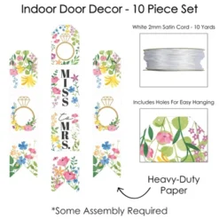 Big Dot Of Happiness Wildflowers Bride - Hanging Vertical Paper Boho Floral Bridal Shower And Wedding Party Wall Decoration Kit - Indoor Door Décor -Aurora Party Sales GUEST 39b050cd e5b2 481c 8051 9af9213d5676