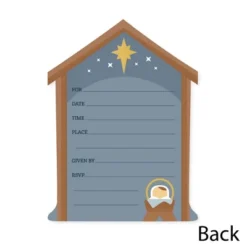 Big Dot Of Happiness Holy Nativity - Shaped Fill-In Invitations - Manger Scene Religious Christmas Invitation Cards With Envelopes - Set Of 12 7 Big Dot Of Happiness Holy Nativity - Shaped Fill-In Invitations - Manger Scene Religious Christmas Invitation Cards With Envelopes - Set Of 12 -Aurora Party Sales GUEST 3a78e13e a014 4854 8be6 15f4114992d8