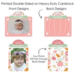 Big Dot Of Happiness Girl Little Pumpkin - Fall Birthday Party Or Baby Shower Picture Centerpiece Sticks - Photo Table Toppers - 15 Pieces -Aurora Party Sales GUEST 3a9377ef 3b19 4221 a56c 045e206f3655