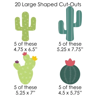 Big Dot Of Happiness Prickly Cactus Party - Fiesta Party DIY Decorations - Clothespin Garland Banner - 44 Pieces 5 Big Dot Of Happiness Prickly Cactus Party - Fiesta Party DIY Decorations - Clothespin Garland Banner - 44 Pieces - Image 5