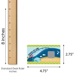Big Dot Of Happiness Let's Go Fishing - Fish Themed Birthday Party Or Baby Shower Game Scratch Off Cards - 22 Count -Aurora Party Sales GUEST 3c14d49f ba8f 4e92 a5ab 4f11500c1435