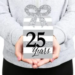 Big Dot Of Happiness We Still Do - 25th Wedding Anniversary - Square Favor Gift Boxes - Anniversary Party Bow Boxes - Set Of 12 11 Big Dot Of Happiness We Still Do - 25th Wedding Anniversary - Square Favor Gift Boxes - Anniversary Party Bow Boxes - Set Of 12 -Aurora Party Sales GUEST 3c1dd482 13c7 4e57 863a dedf45114bca