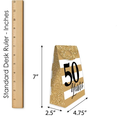 Big Dot Of Happiness We Still Do - 50th Wedding Anniversary - Anniversary Gift Favor Bags - Party Goodie Boxes - Set Of 12 5 Big Dot Of Happiness We Still Do - 50th Wedding Anniversary - Anniversary Gift Favor Bags - Party Goodie Boxes - Set Of 12 - Image 5