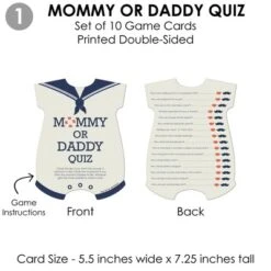 Big Dot Of Happiness Ahoy – Nautical - 4 Baby Shower Games - 10 Cards Each - Gamerific Bundle -Aurora Party Sales GUEST 3cf76d4a 9e7e 480c ad37 45a05d187424