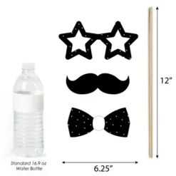 Big Dot Of Happiness Mr. And Mrs. - Black And White Wedding Or Bridal Shower Photo Booth Props Kit - 20 Count -Aurora Party Sales GUEST 3d4acc1e 9960 4c35 a36b 3d97d2996d1c