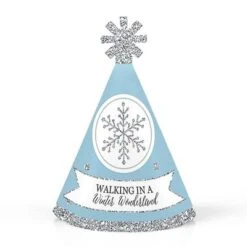 Big Dot Of Happiness Winter Wonderland - Mini Cone Snowflake Holiday Party Hats - Small Little Party Hats - Set Of 8 -Aurora Party Sales GUEST 3d836393 7c09 43c7 89cd b654b47cc50a