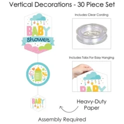 Big Dot Of Happiness Colorful Baby Shower - Gender Neutral Party DIY Dangler Backdrop - Hanging Vertical Decorations - 30 Pieces -Aurora Party Sales GUEST 3e02fc3b 3b31 4dd4 9e18 9b107081ecd3