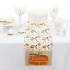 Big Dot Of Happiness Happy Thanksgiving - Petite Fall Harvest Party Paper Table Runner - 12 X 60 Inches