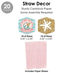 Big Dot Of Happiness Let's Be Mermaids - Baby Shower Or Birthday Party Favors And Cupcake Kit - Fabulous Favor Party Pack - 100 Pieces -Aurora Party Sales GUEST 3e762cf9 c7c9 412a 945a 69106e5da9e3