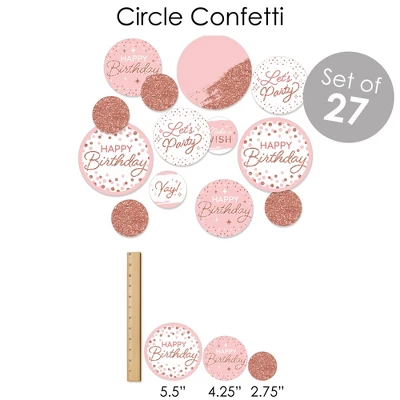 Big Dot Of Happiness Pink Rose Gold Birthday - Happy Birthday Party Supplies - Banner Decoration Kit - Fundle Bundle 5 Big Dot Of Happiness Pink Rose Gold Birthday - Happy Birthday Party Supplies - Banner Decoration Kit - Fundle Bundle - Image 5