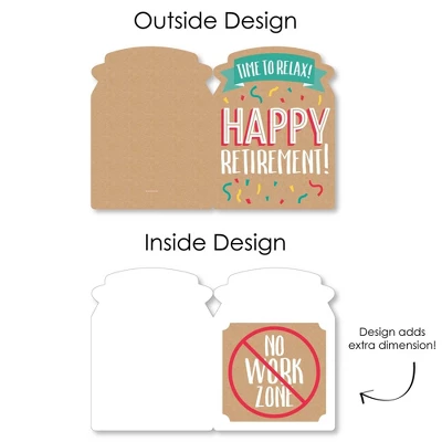 Big Dot Of Happiness Retirement - Congratulations Giant Greeting Card - Big Shaped Jumborific Card 4 Big Dot Of Happiness Retirement - Congratulations Giant Greeting Card - Big Shaped Jumborific Card - Image 4