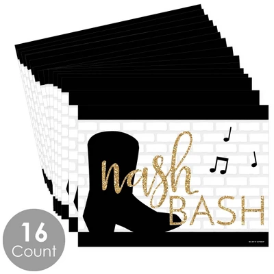Big Dot Of Happiness Nash Bash - Party Table Decorations - Nashville Bachelorette Party Placemats - Set Of 16 2 Big Dot Of Happiness Nash Bash - Party Table Decorations - Nashville Bachelorette Party Placemats - Set Of 16 - Image 2